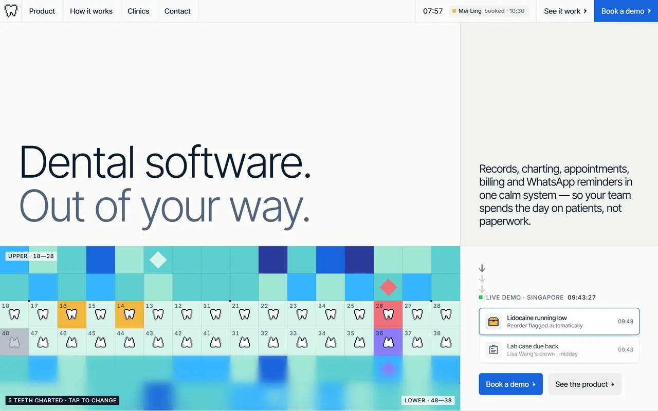 Dently dental software